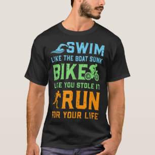 Swim Bike Run - Triathlete Triathlon Contest Renne T-Shirt