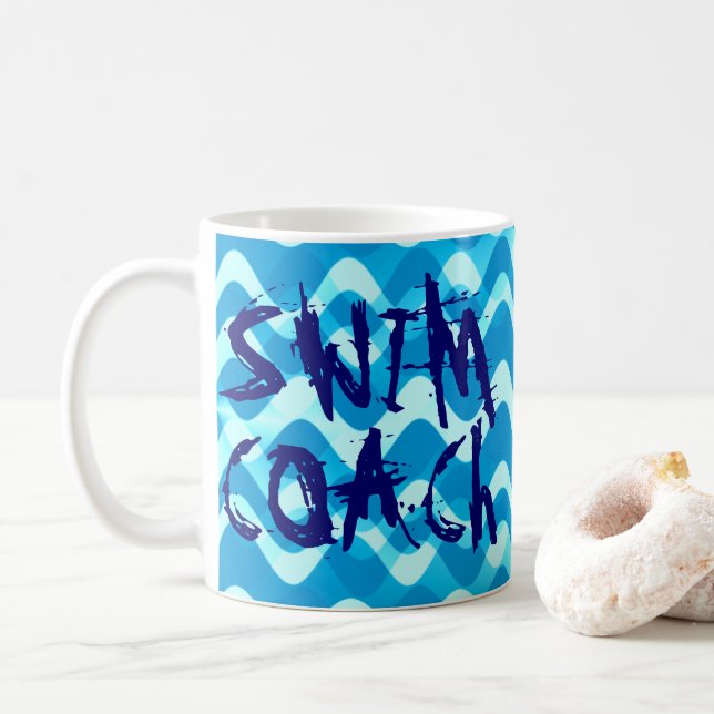 SWIM COACH-Tasse Kaffeetasse (Mit Donut)