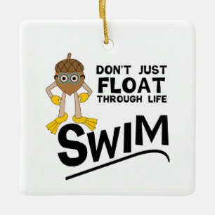 Swim durch das Leben Keramikornament