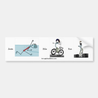 Swim-Fahrrad-LaufAutoaufkleber Autoaufkleber