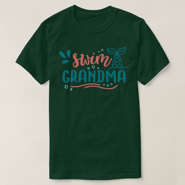 SWIM GRANDMA Schwimmer Großmutter Lieben Kinderwag T-Shirt (Design vorne)