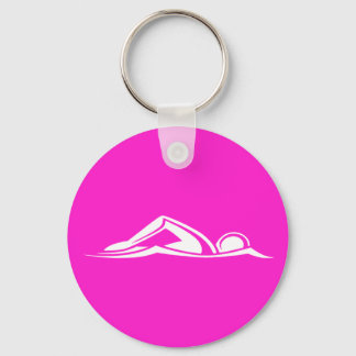 Swim Logo-Schlüsselanhänger Rosa Schlüsselanhänger