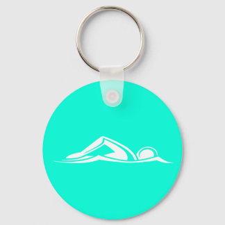 Swim Logo Schlüsselanhänger Türkis