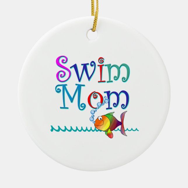 Swim-Mama Keramikornament (Vorne)