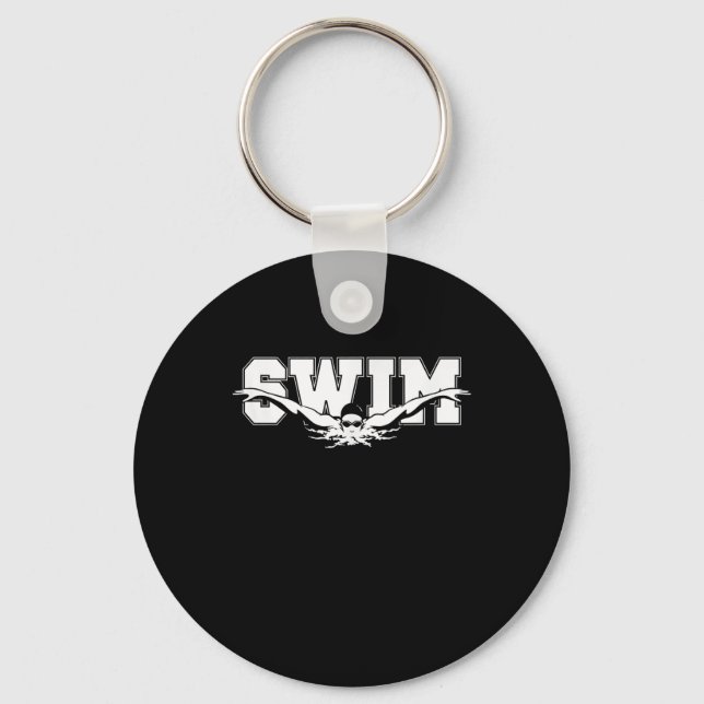 Swim  Swimmers Competitive Swimming Athletic Gift Schlüsselanhänger (Vorderseite)