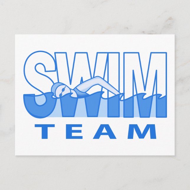Swim Team Postkarte (Vorderseite)