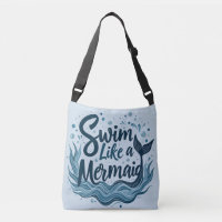 Swim wie ein Meerjungfrau-Zitat Kunst