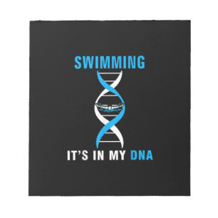 Swimmen in meiner DNA Funny SwimerSchwimmen Coole  Notizblock