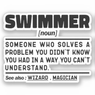 Swimmer Noun Definition Scuba Diving Spezialist Aufkleber