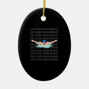 Swimmer Swim Love Funny Swimming Boy Sport Keramik Ornament