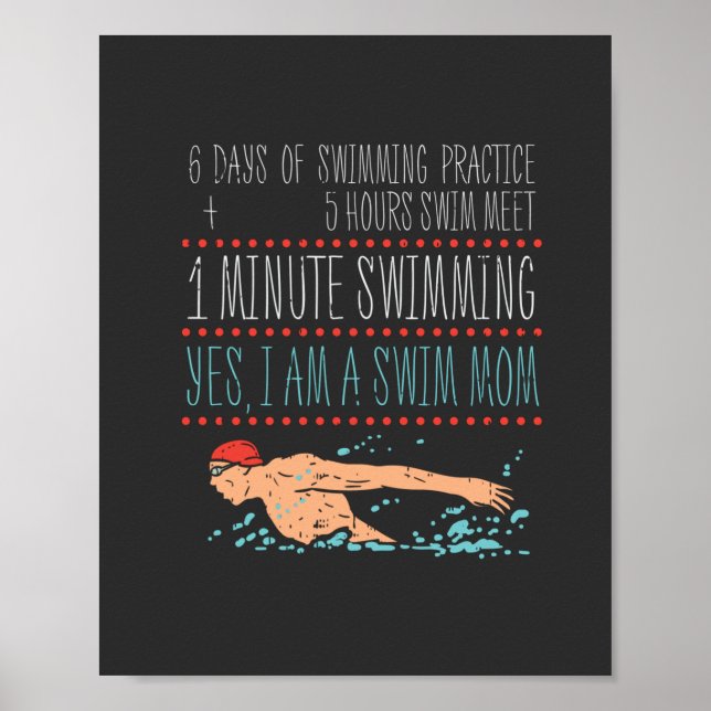 Swimmimg Mama Poster (Vorne)