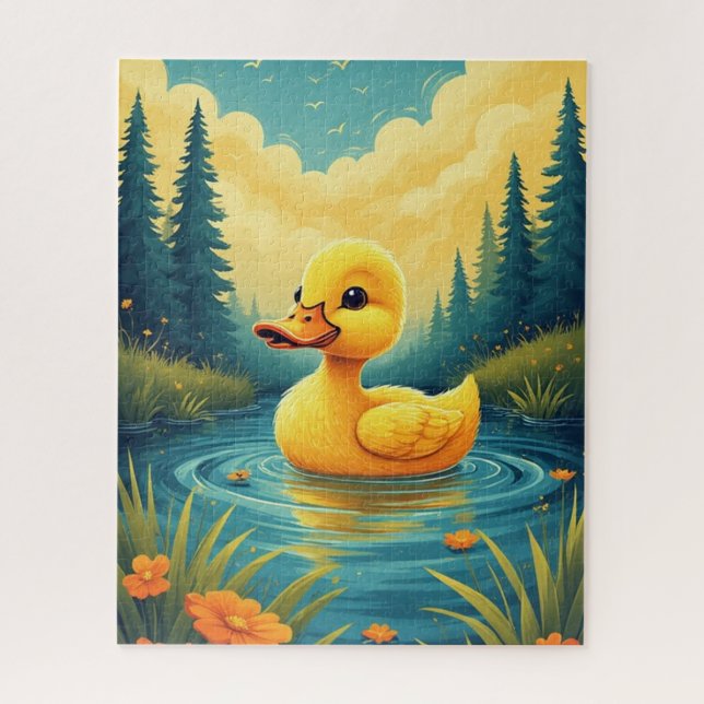 Swimming Baby Duck (Vertikal)