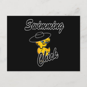 Swimming Chick #4 Postkarte
