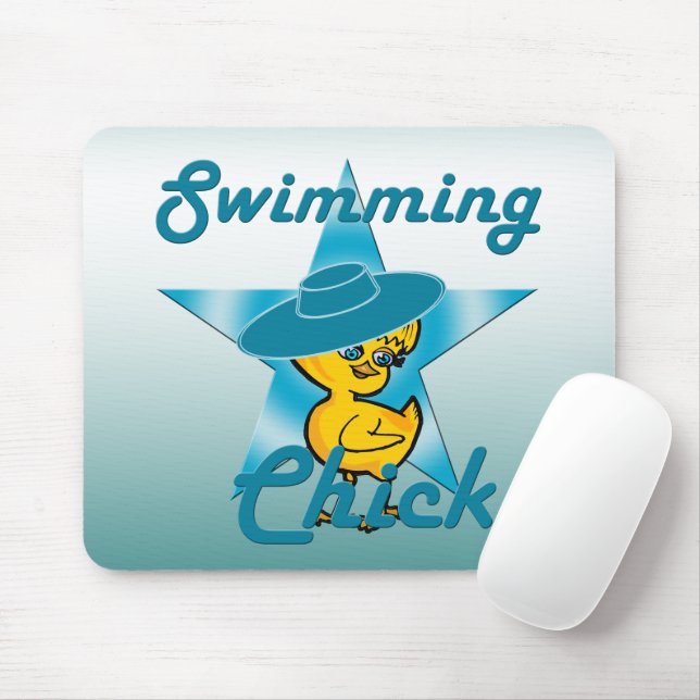 Swimming Chick #7 Mousepad (Mit Mouse)