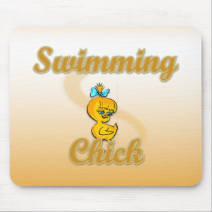 Swimming Chick Mousepad