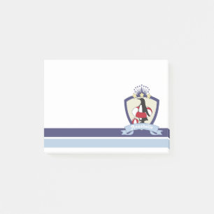 Swimming Club Wappen Niedlicher Cartoon Pinguin Ki Post-it Klebezettel