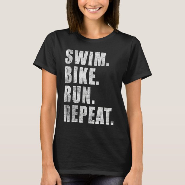 SWIMMING CYCLING RUNNING KONA 2023 TRIATHLETE MENS T-Shirt (Vorderseite)