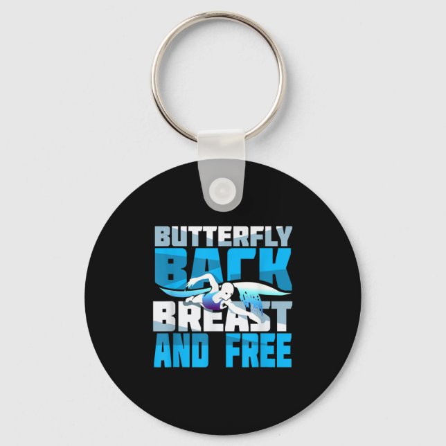 Swimming Gift For Swimmer Schlüsselanhänger (Vorderseite)