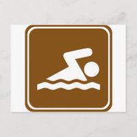 Swimming Highway Schild