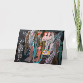 Swimming in the Spirit World greeting card Karte