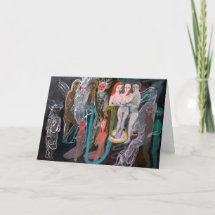 Swimming in the Spirit World greeting card Karte