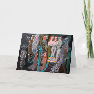 Swimming in the Spirit World greeting card Karte