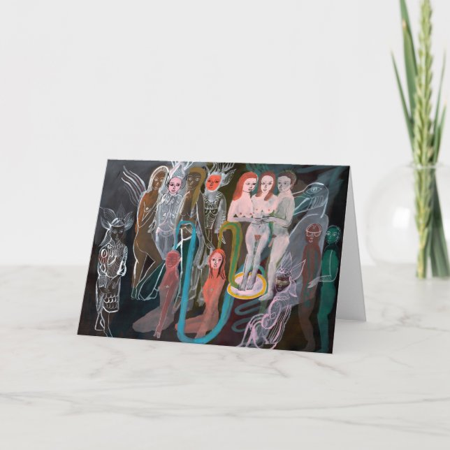 Swimming in the Spirit World greeting card Karte (Vorderseite)