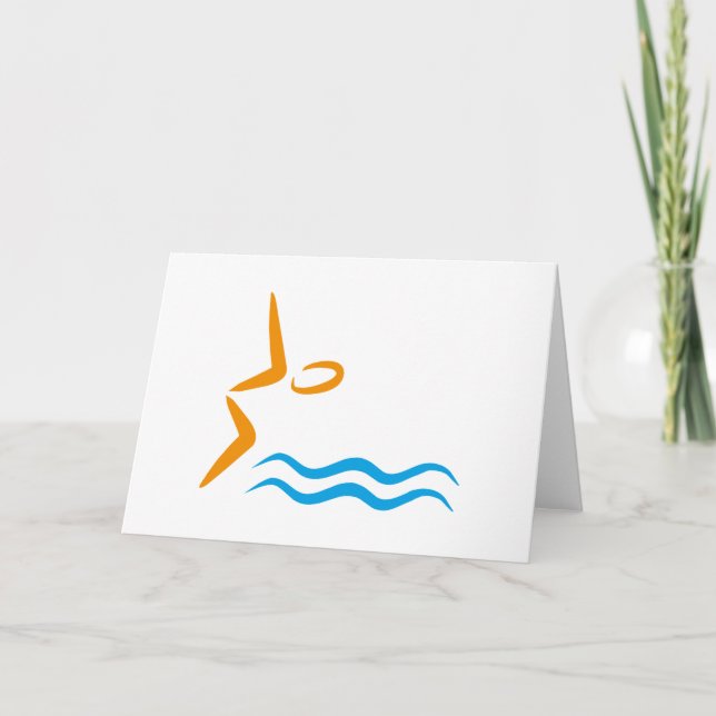 swimming karte (Vorderseite)
