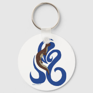 Swimming Otter Keychain Schlüsselanhänger