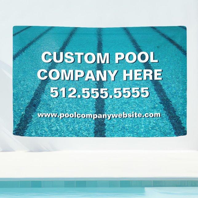 Swimming Pool Company Custom Marketing Banner (Von Creator hochgeladen)