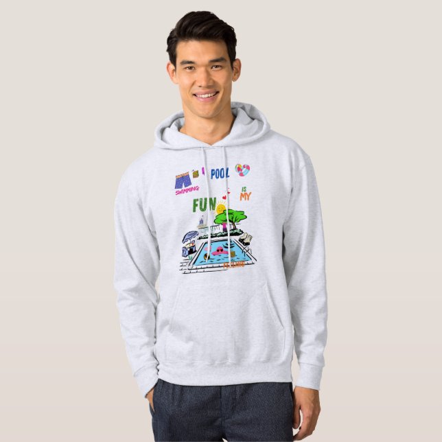 Swimming Pool Fun Hoodie (Vorne ganz)