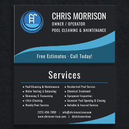 Swimming Pool Maintenance Service  Visitenkarte