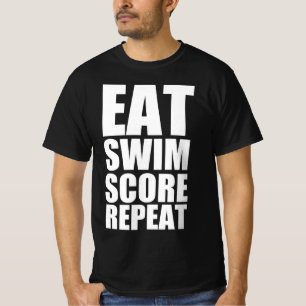 Swimming Score essen wiederholt T-Shirt