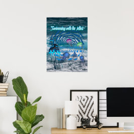  Swimming With The Jellies  Poster