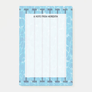 Swimmingpool-Auflage für Schwimmer und Trainer Post-it Klebezettel