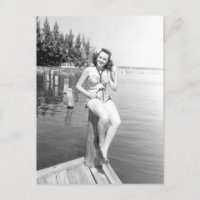 Swimsuit Beauty ! Schwarz-Weiß-Foto
