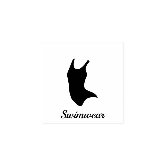 Swimwear Sea Gummistempel (Prägung)