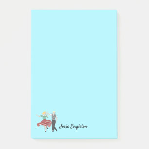Swing Dance Couple Post-it Klebezettel