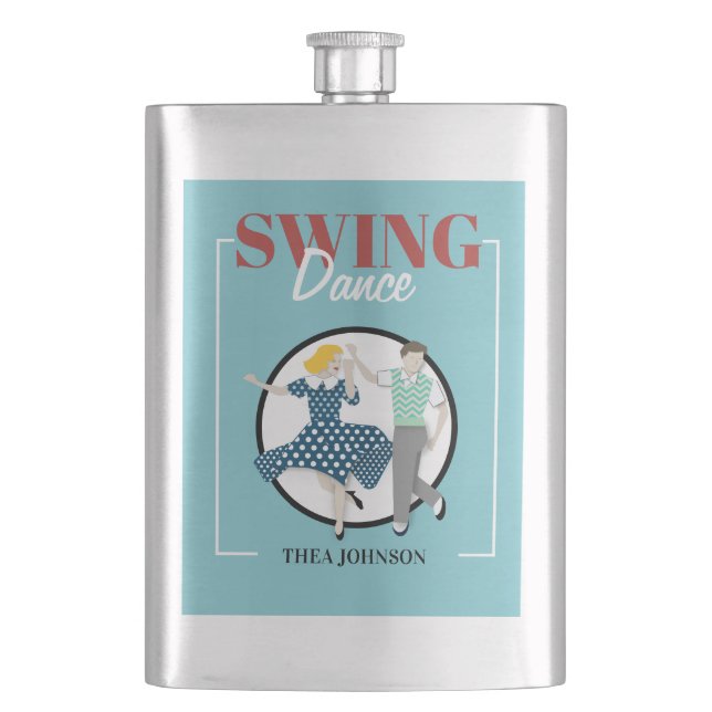 Swing Dance Flachmann (Vorderseite)