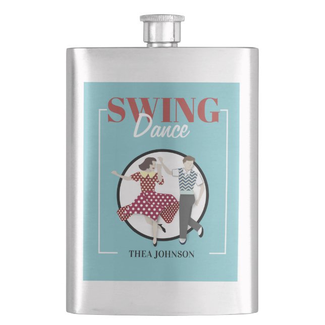 Swing Dance Flachmann (Vorderseite)
