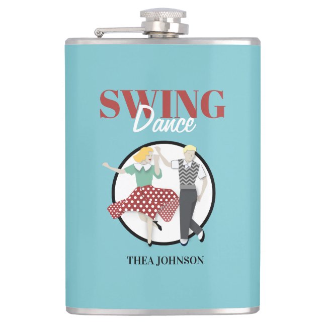 Swing Dance Flachmann (Vorderseite)
