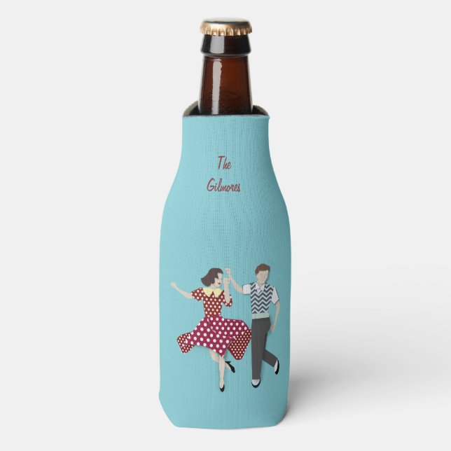 Swing Dance Flaschenkühler (Flaschenvorderseite)