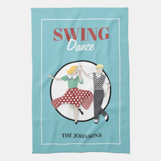 Swing Dance Geschirrtuch (Vertikal)