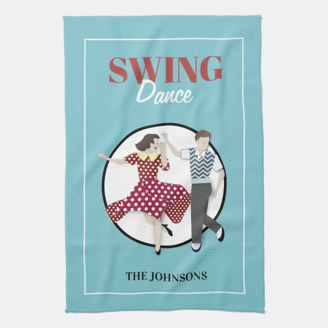 Swing Dance Geschirrtuch (Vertikal)