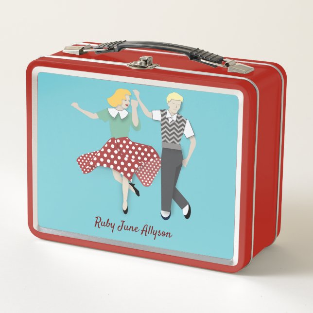 Swing Dance Metall Brotdose (Vorderseite)