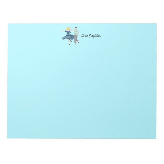 Swing Dance Notizblock (Vorderseite)