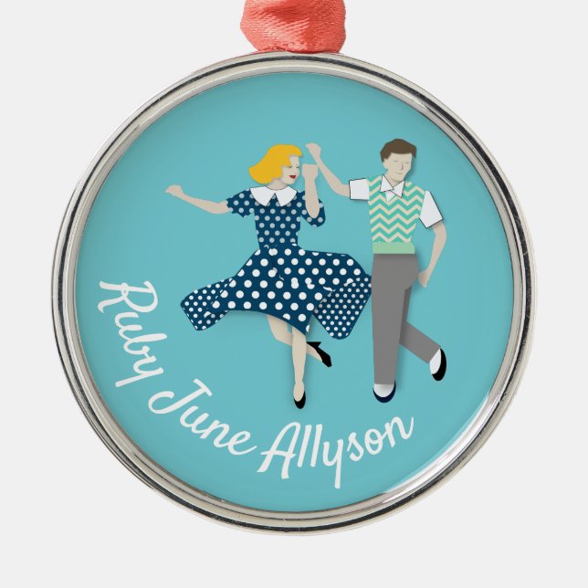 Swing Dance Ornament Aus Metall (Vorne)