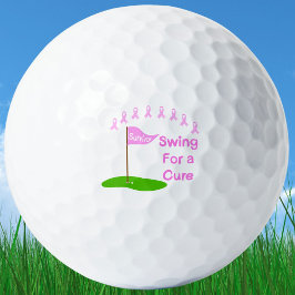 Swing for a heiure Breast Cancer Awareness Golfball
