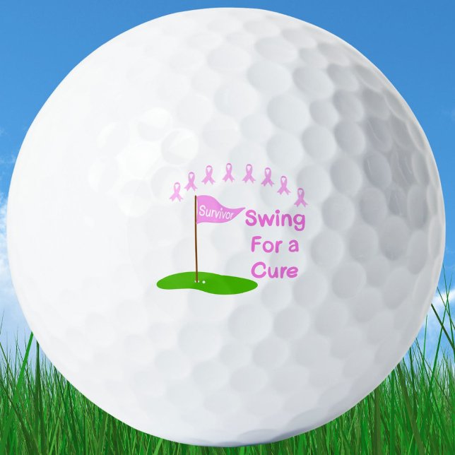 Swing for a heiure Breast Cancer Awareness Golfball (Von Creator hochgeladen)