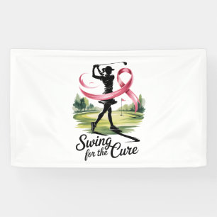 Swing for Cure Golf Breast Cancer Banner